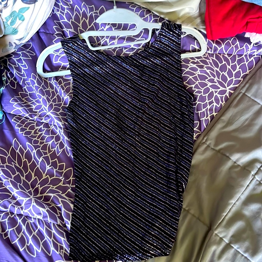 Sparkly shirt with cross back